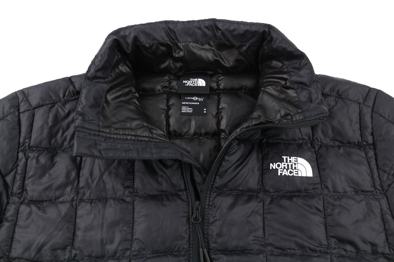 THE NORTH FACE ThermoBall Eco Men Jacket M Black Quilted Insulated Logo Lined
