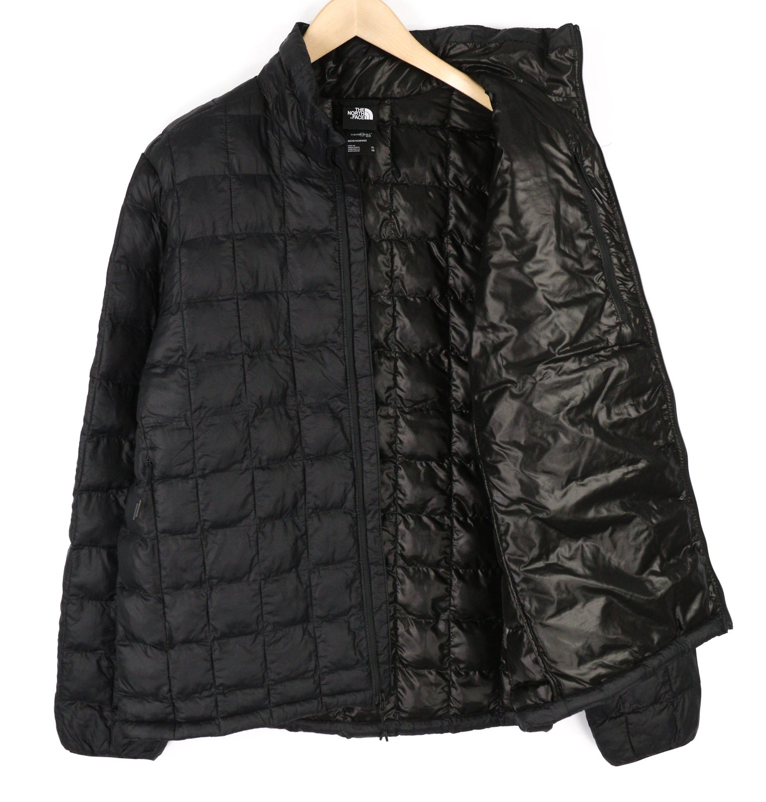THE NORTH FACE ThermoBall Eco Men Jacket XL Black Logo Insulated Quilted Zip
