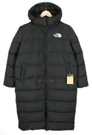 THE NORTH FACE Triple C Women Coat XL Black 550 Down Insulation Hooded Jacket
