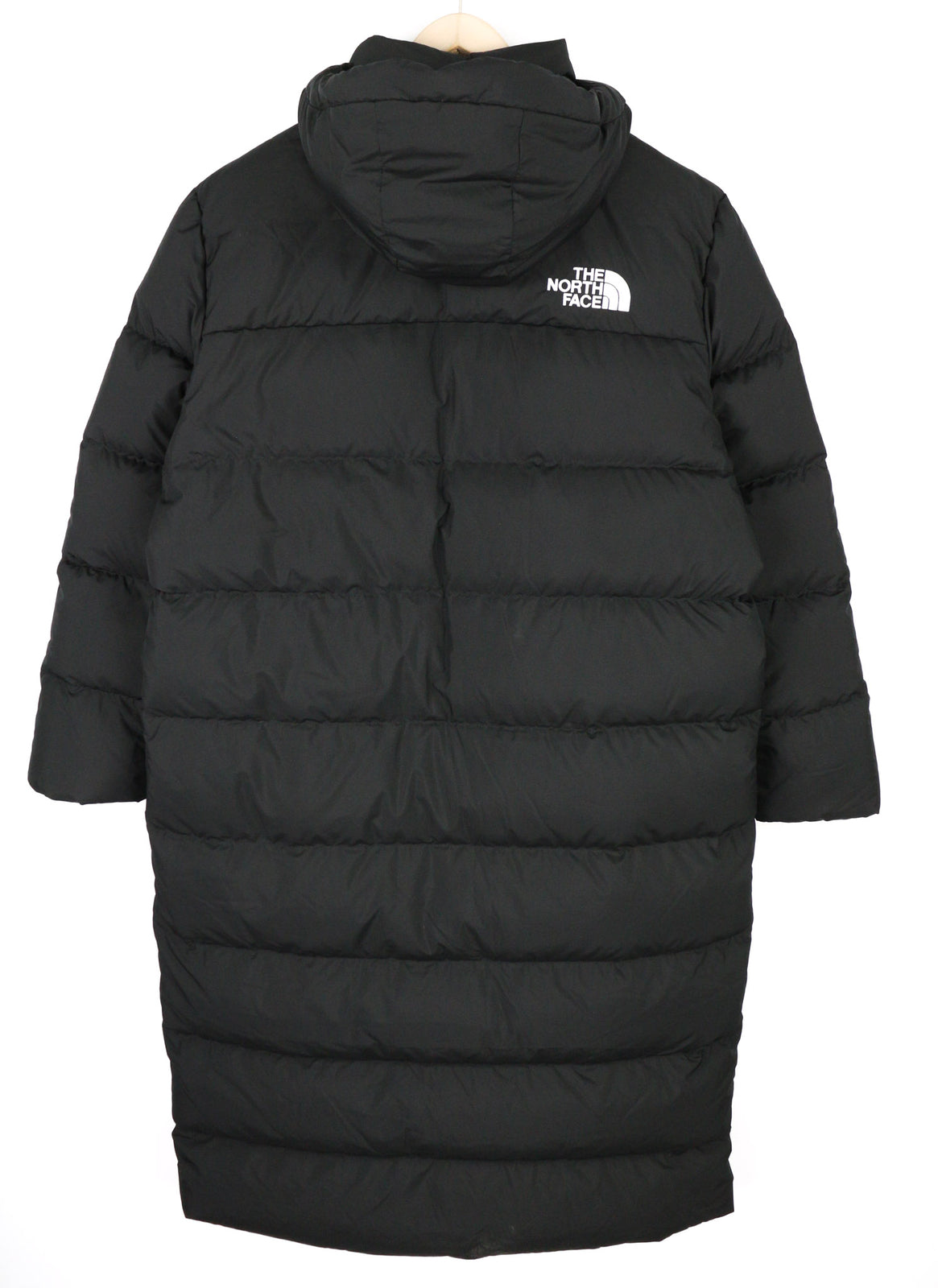 THE NORTH FACE Triple C Women Coat XL Black 550 Down Insulation Hooded Jacket