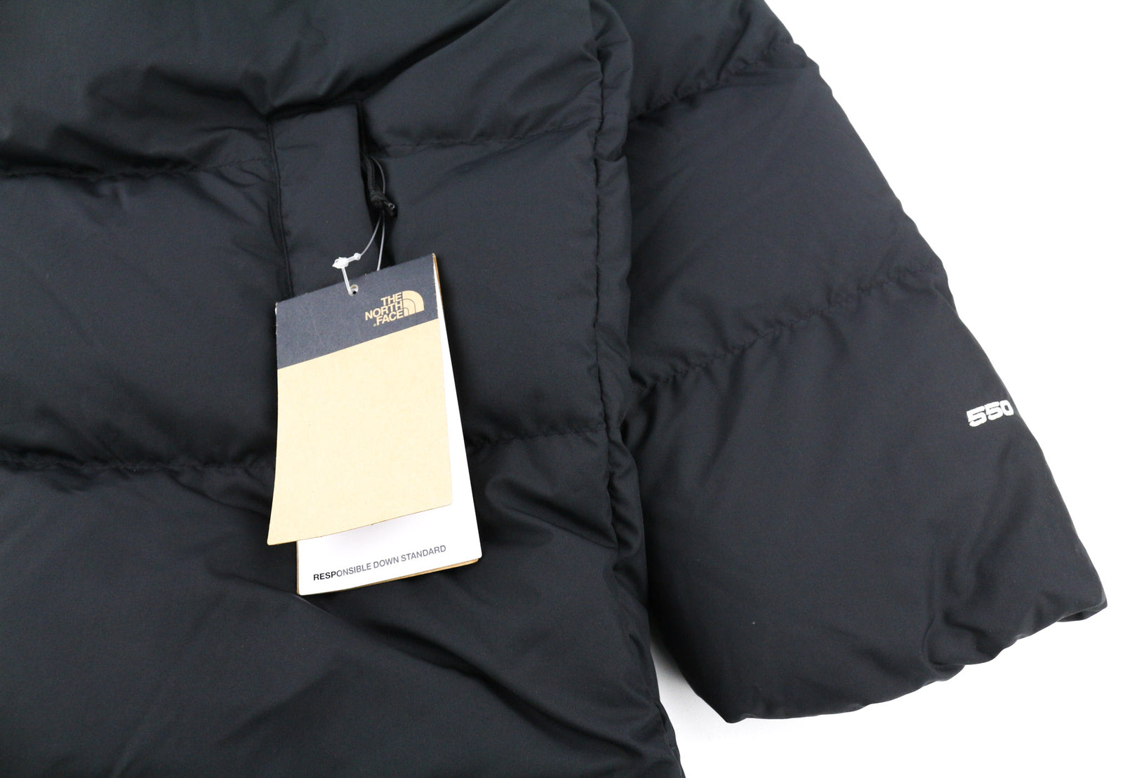 THE NORTH FACE Triple C Women Coat XL Black 550 Down Insulation Hooded Jacket