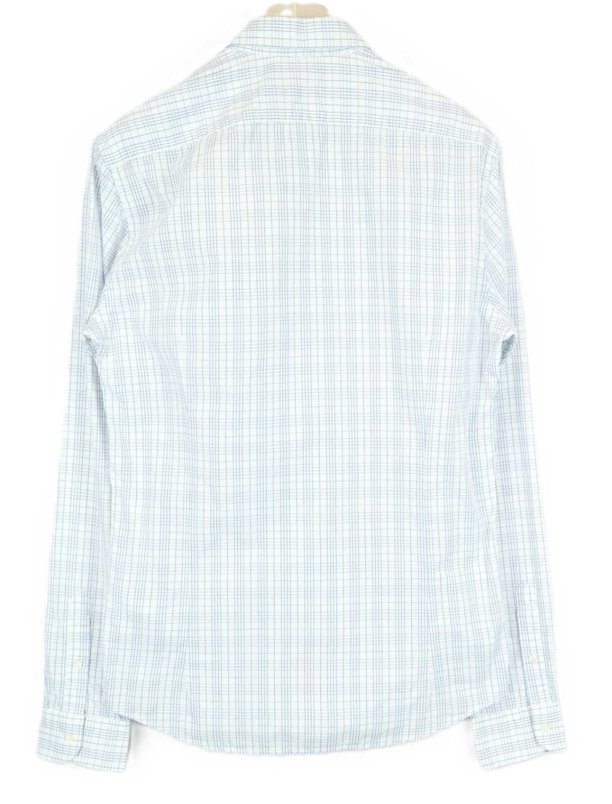 SCOTCH & SODA Ams Couture Men's Shirt M Slim Fit White & Blue Check Cotton