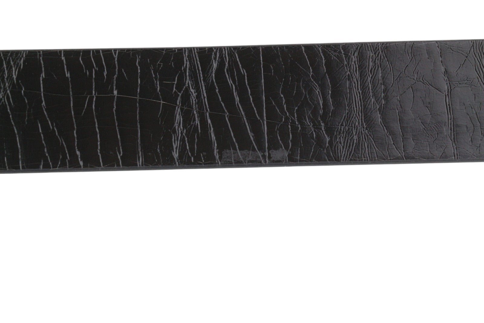 DIESEL B-Photo Men Belt 95 CM Black Leather Silver Tone Buckle Reversible Casual