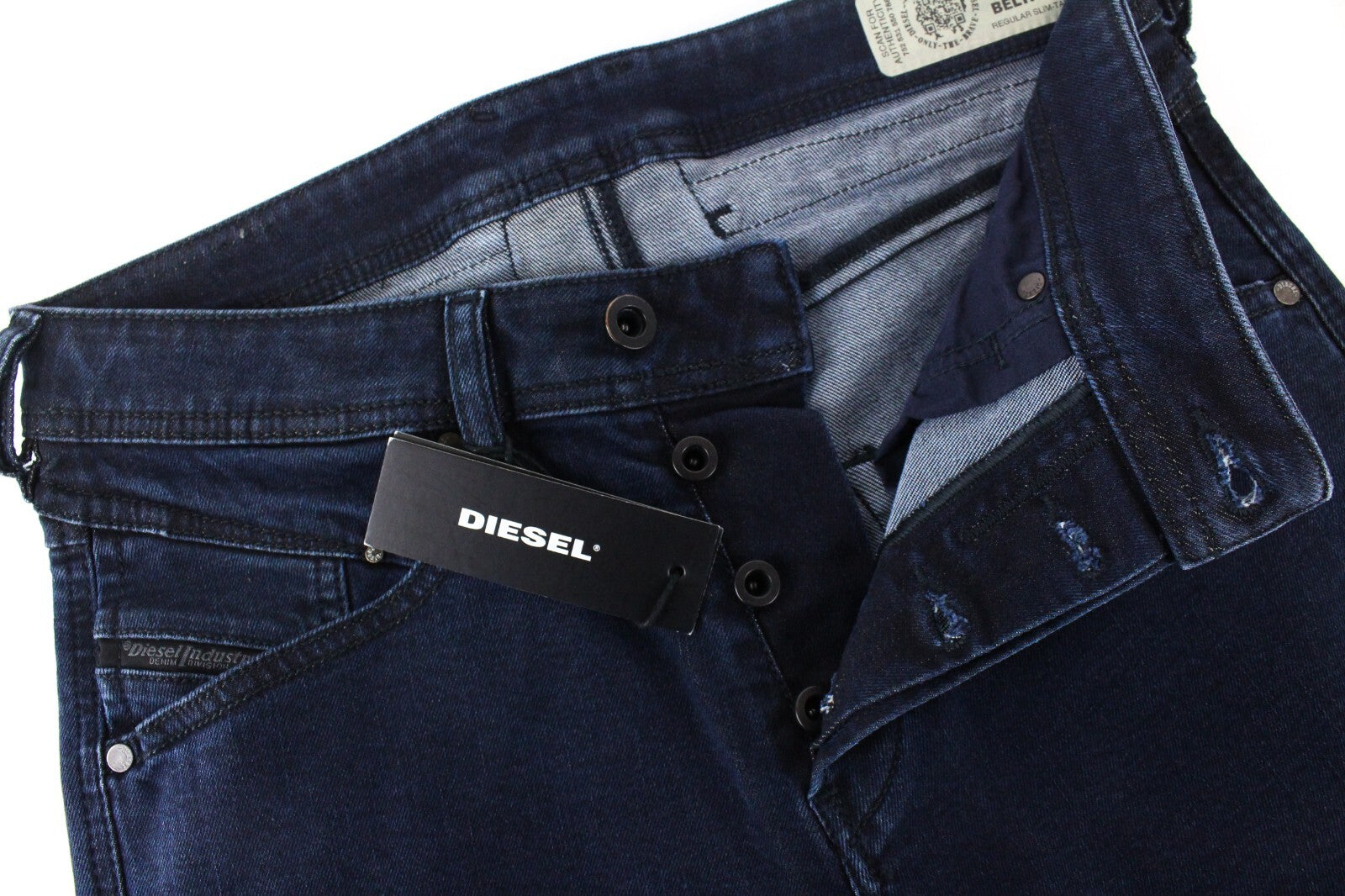 DIESEL Belther-R R8LC4 Men's Blue Jeans W28/L30 Regular Slim Tapered Stretch