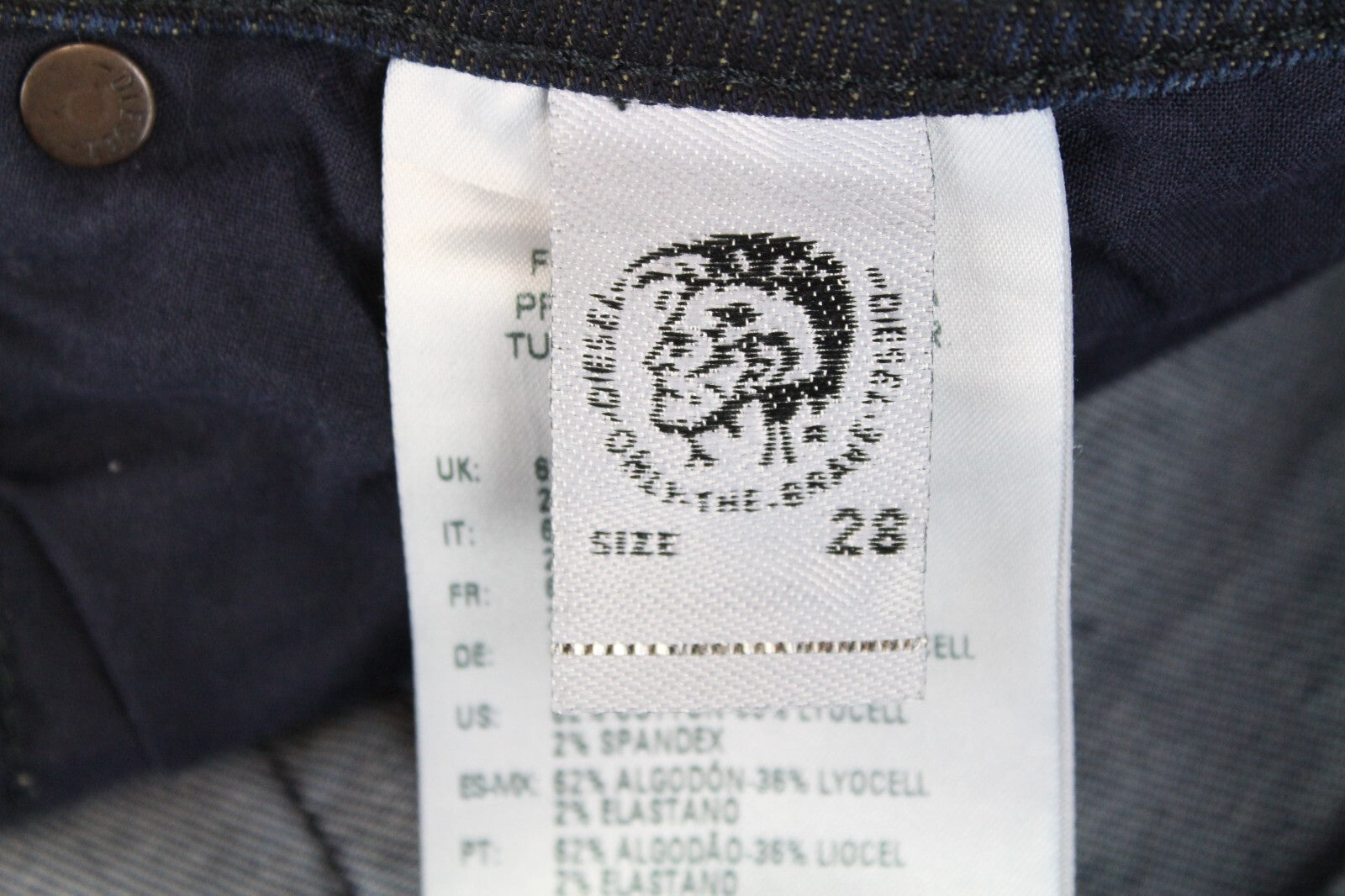 DIESEL Belther-R R8LC4 Men's Blue Jeans W28/L30 Regular Slim Tapered Stretch