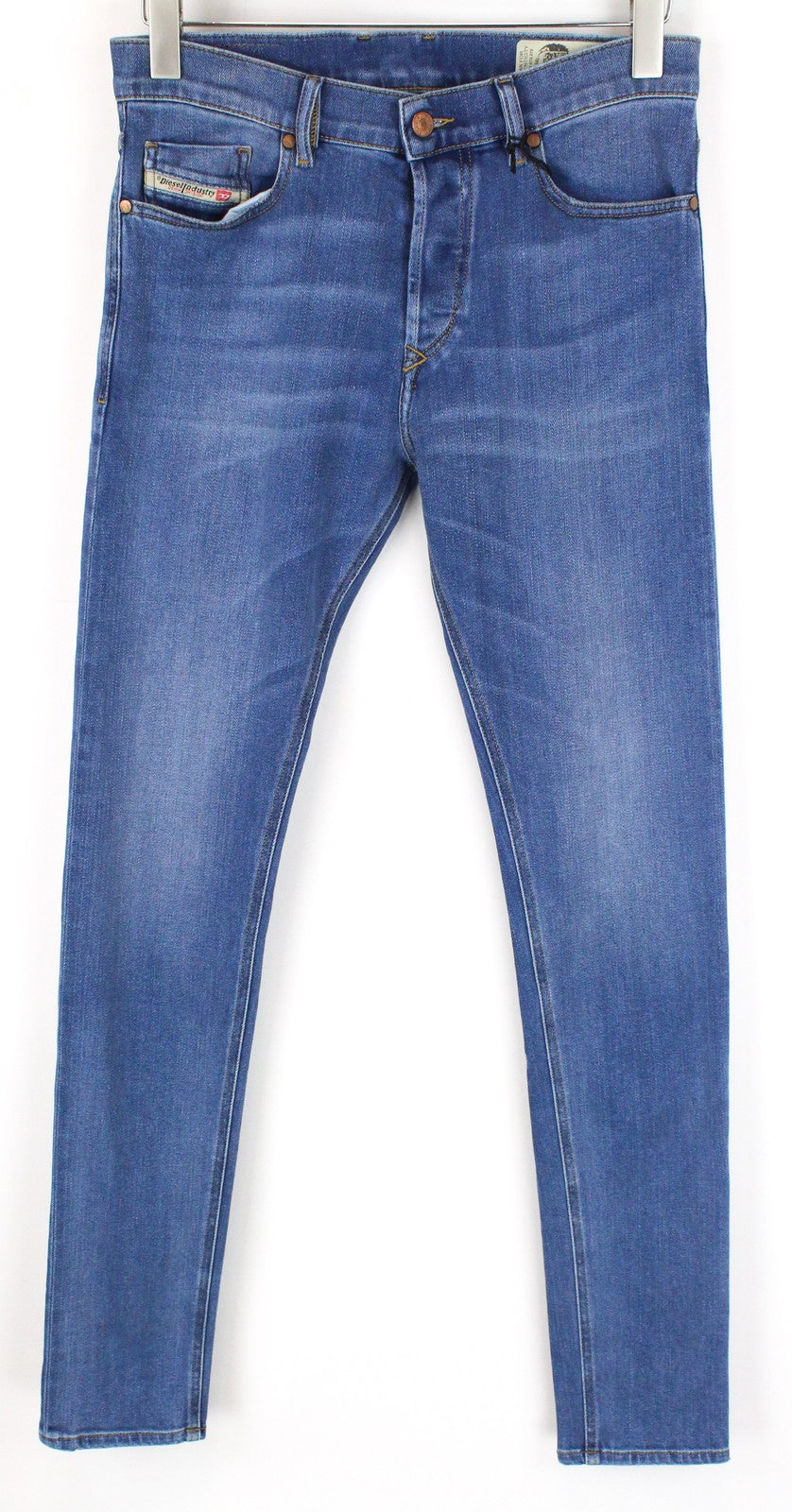 DIESEL Tepphar-X R8XA3 Men's Blue Jeans W28/L34 Slim Carrot Fit Washed Stretch