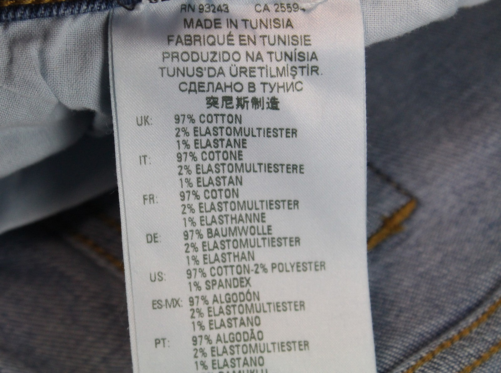 DIESEL Tepphar-X R8XA3 Men's Blue Jeans W28/L34 Slim Carrot Fit Washed Stretch