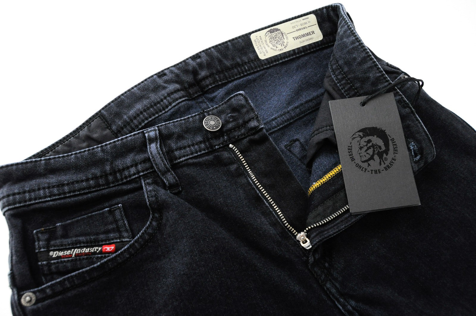 DIESEL Thommer 084NK Mens Jeans W28/L30 Slim Skinny Navy Stretchy 5-Pocket