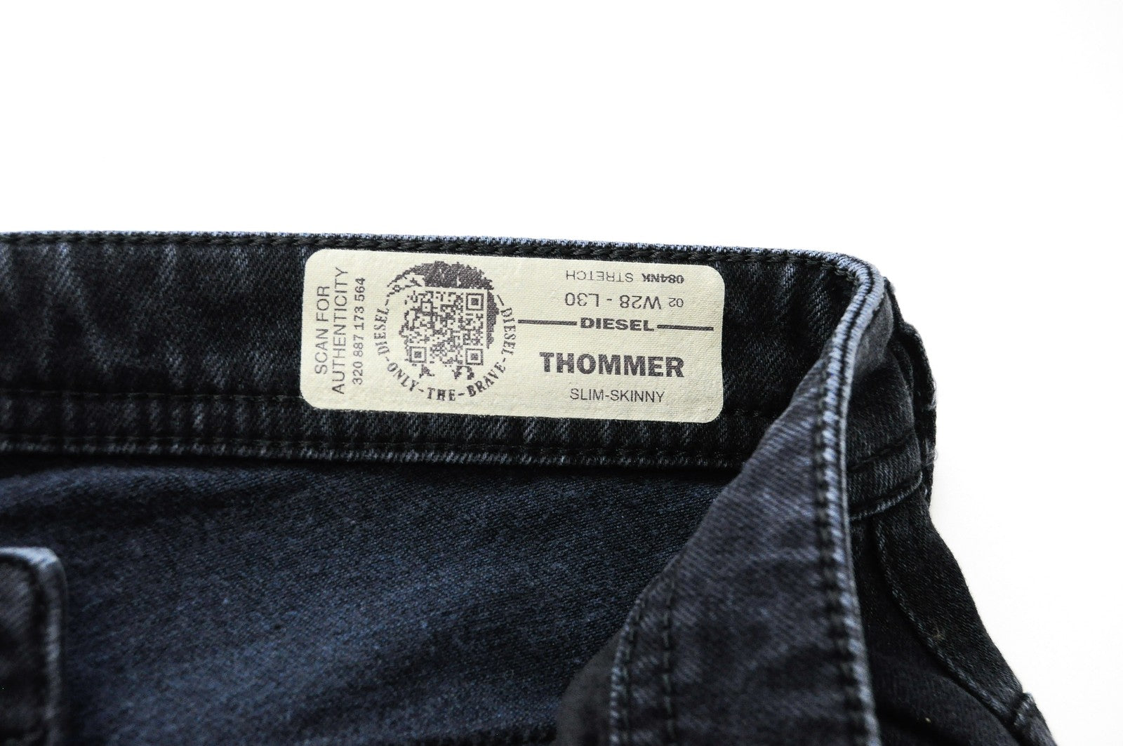 DIESEL Thommer 084NK Mens Jeans W28/L30 Slim Skinny Navy Stretchy 5-Pocket