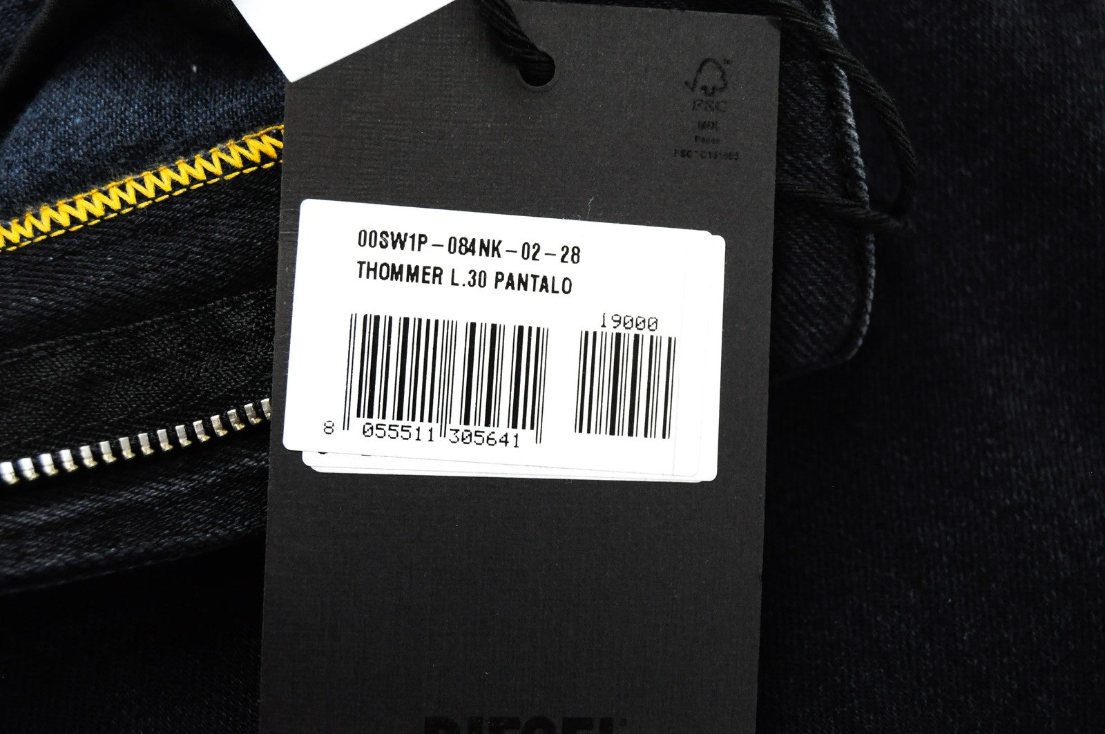 DIESEL Thommer 084NK Mens Jeans W28/L30 Slim Skinny Navy Stretchy 5-Pocket