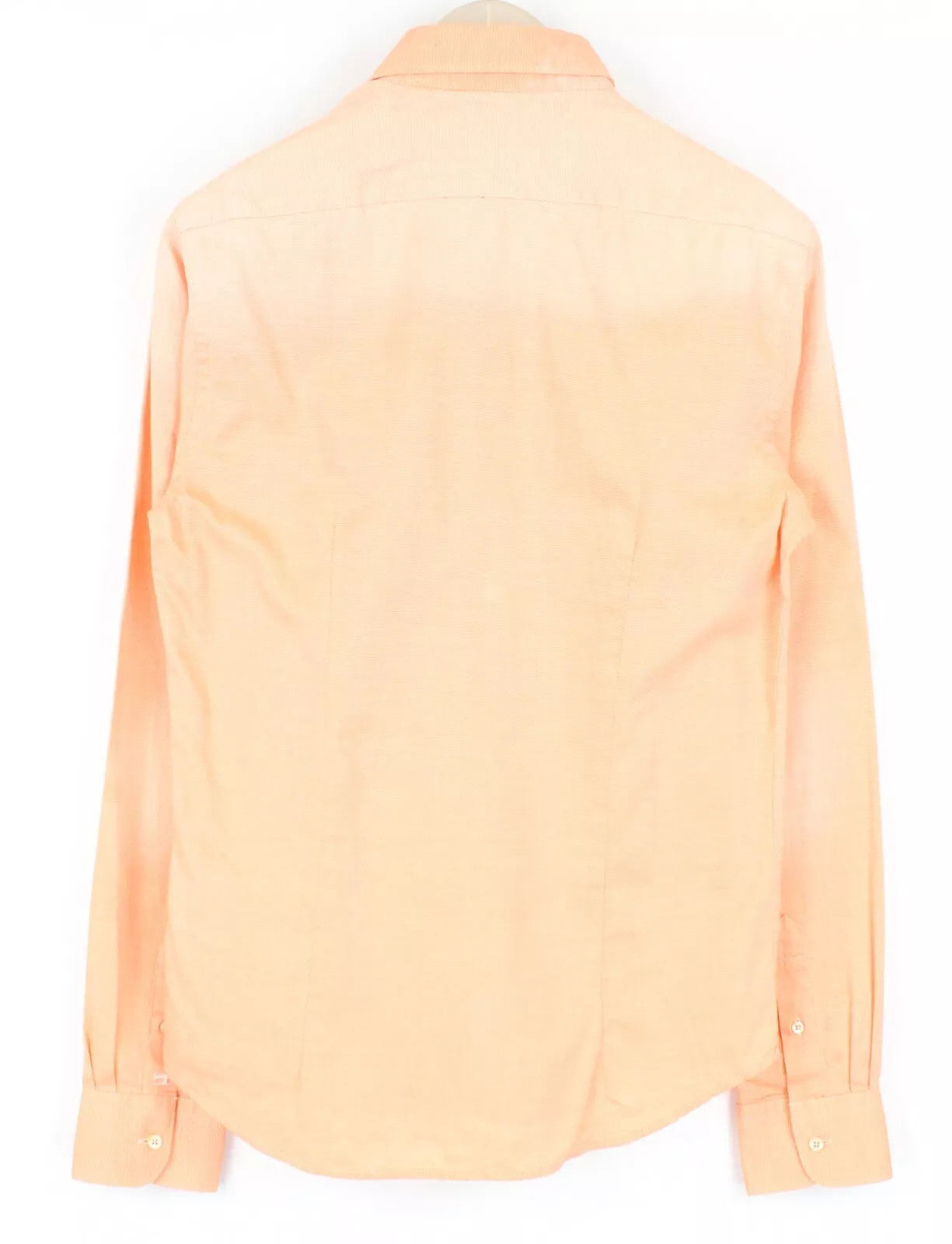 SCOTCH & SODA Ams Couture Men's Shirt S Orange Cotton Washed Long Sleeve Top