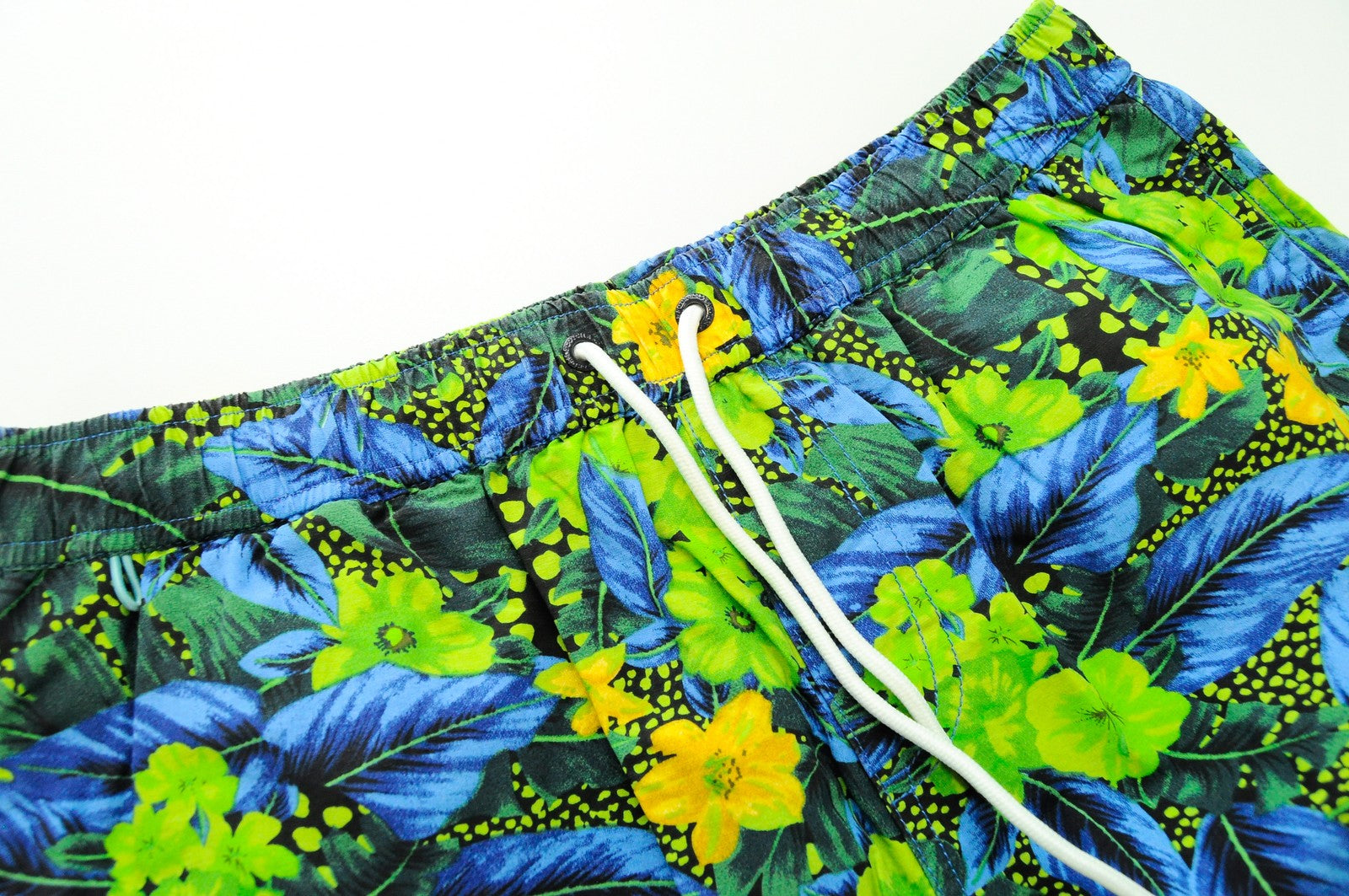 SCOTCH & SODA Ams Couture Men's Swim Shorts L Green Patterned Cotton Blend