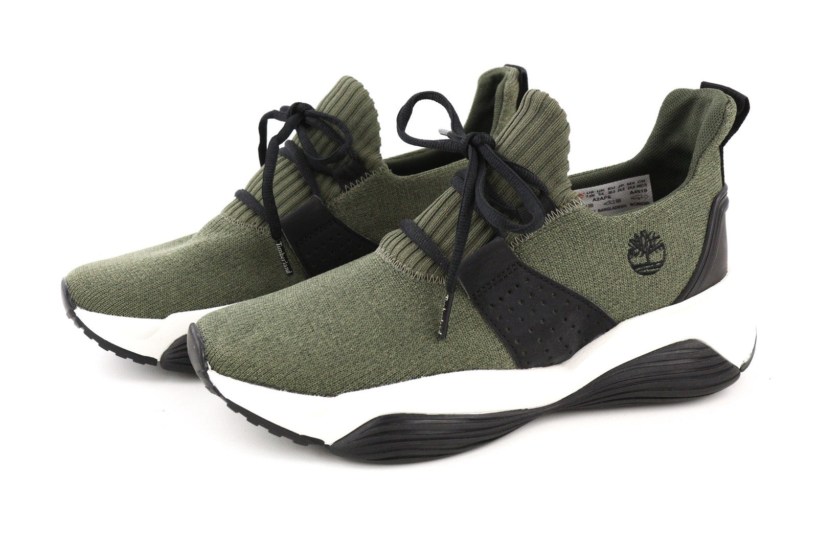 TIMBERLAND A2AP5 Womens Sneakers EU38 EU38.5 Low Top Lace Up Almond Toe ReBOTL