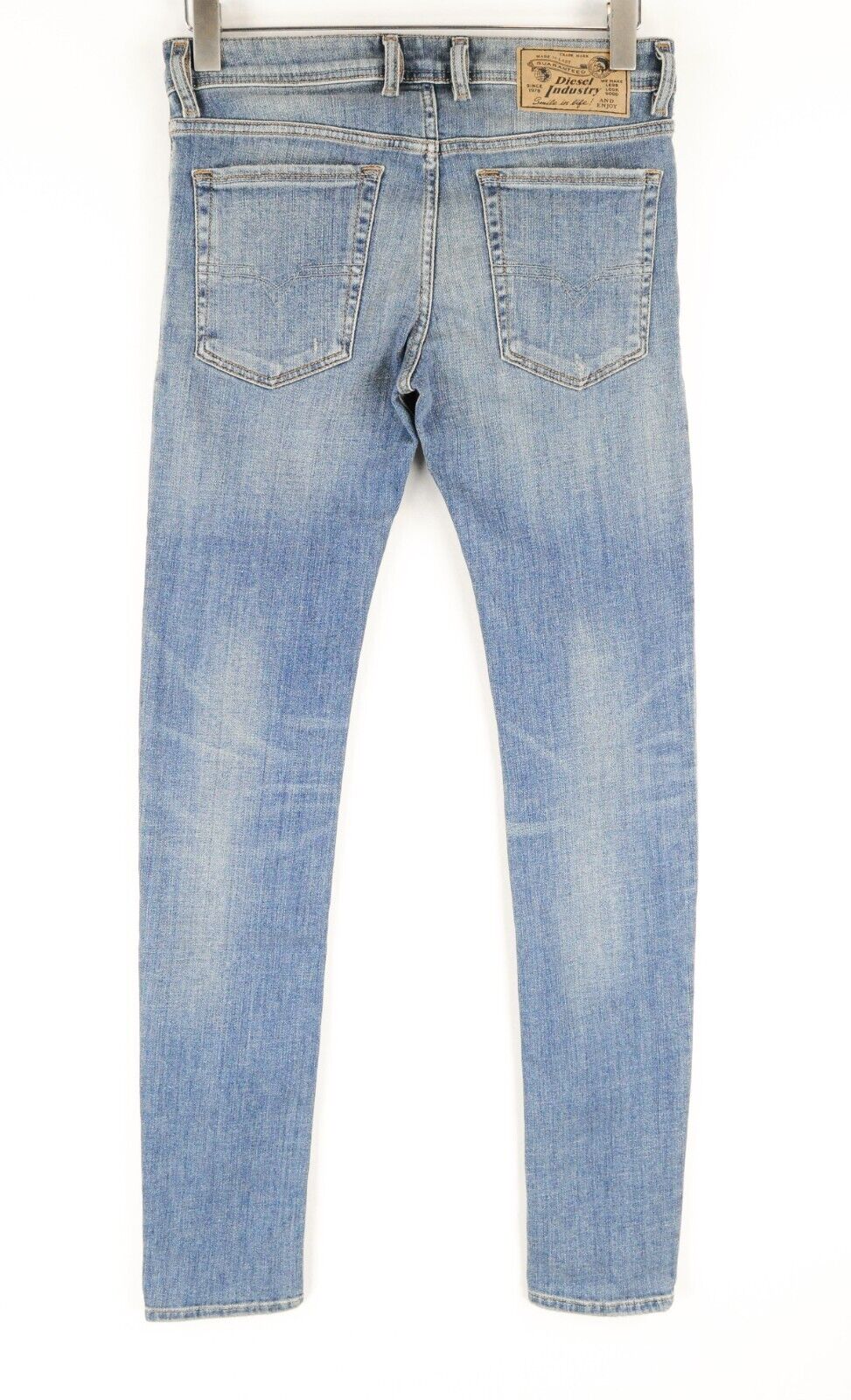 DIESEL Troxer R6AP8 Men's Blue Jeans W28/L32 Slim Skinny Washed Cotton Stretch