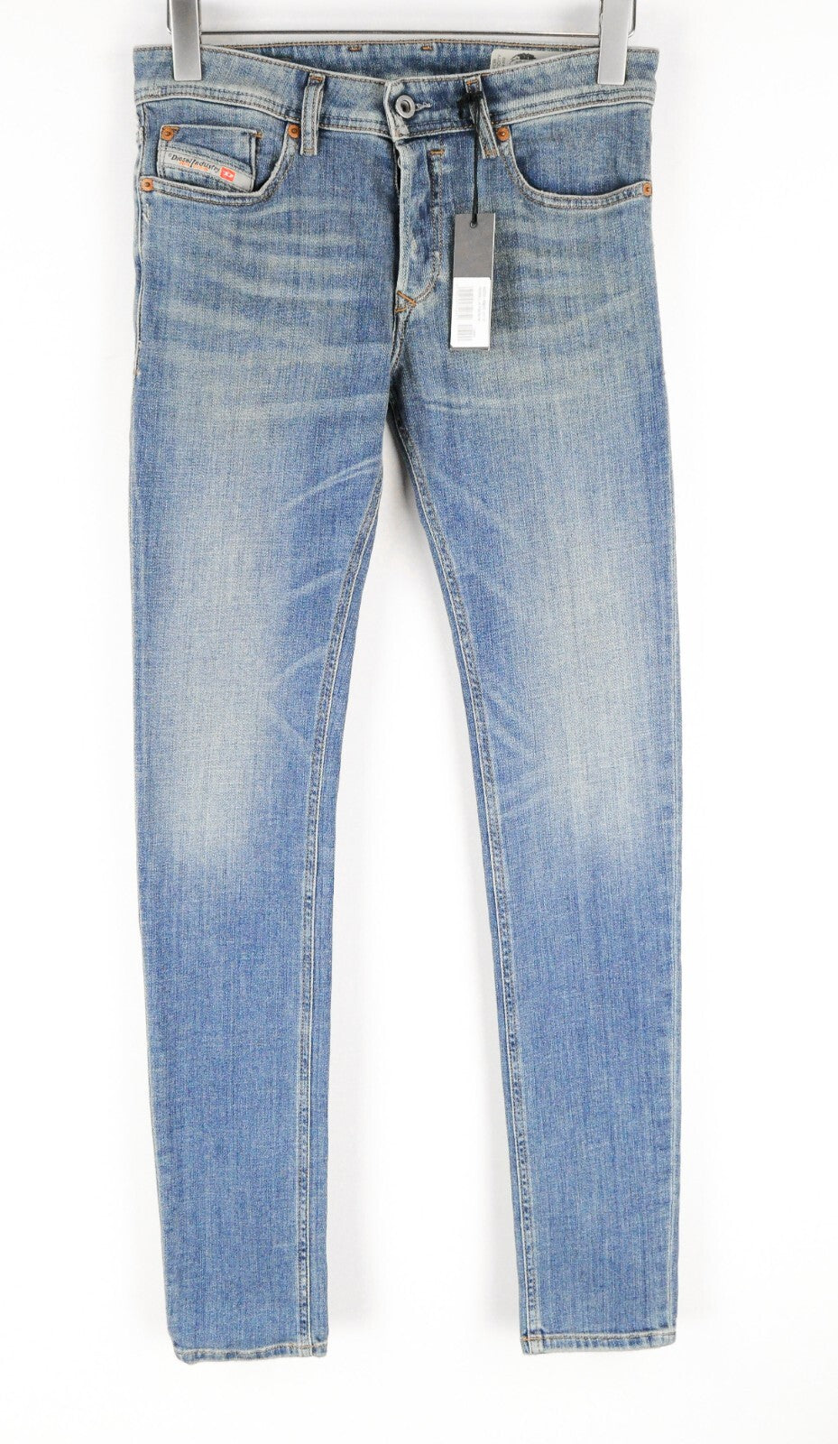 DIESEL Troxer R6AP8 Men's Blue Jeans W28/L32 Slim Skinny Washed Cotton Stretch