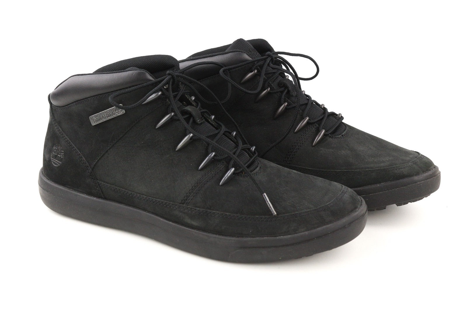 TIMBERLAND A245M Mens Boots EU46 EU47.5 Black Leather Almond Toe Lace Up ReBOTL