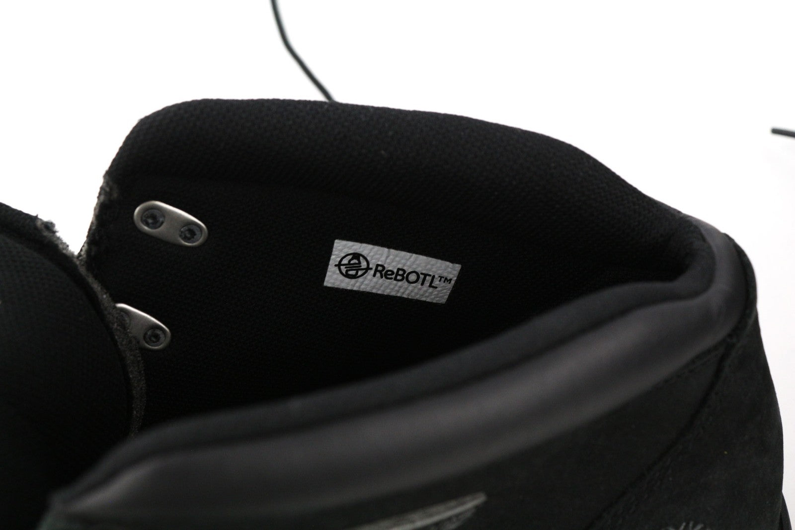 TIMBERLAND A245M Mens Boots EU46 EU47.5 Black Leather Almond Toe Lace Up ReBOTL