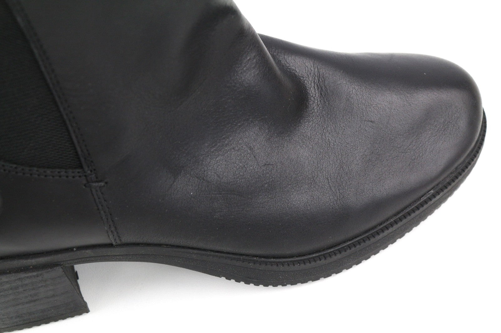 TIMBERLAND A25B1 Womens Boots EU39 EU40 Black Leather Heel Almond Toe  ReBOTL