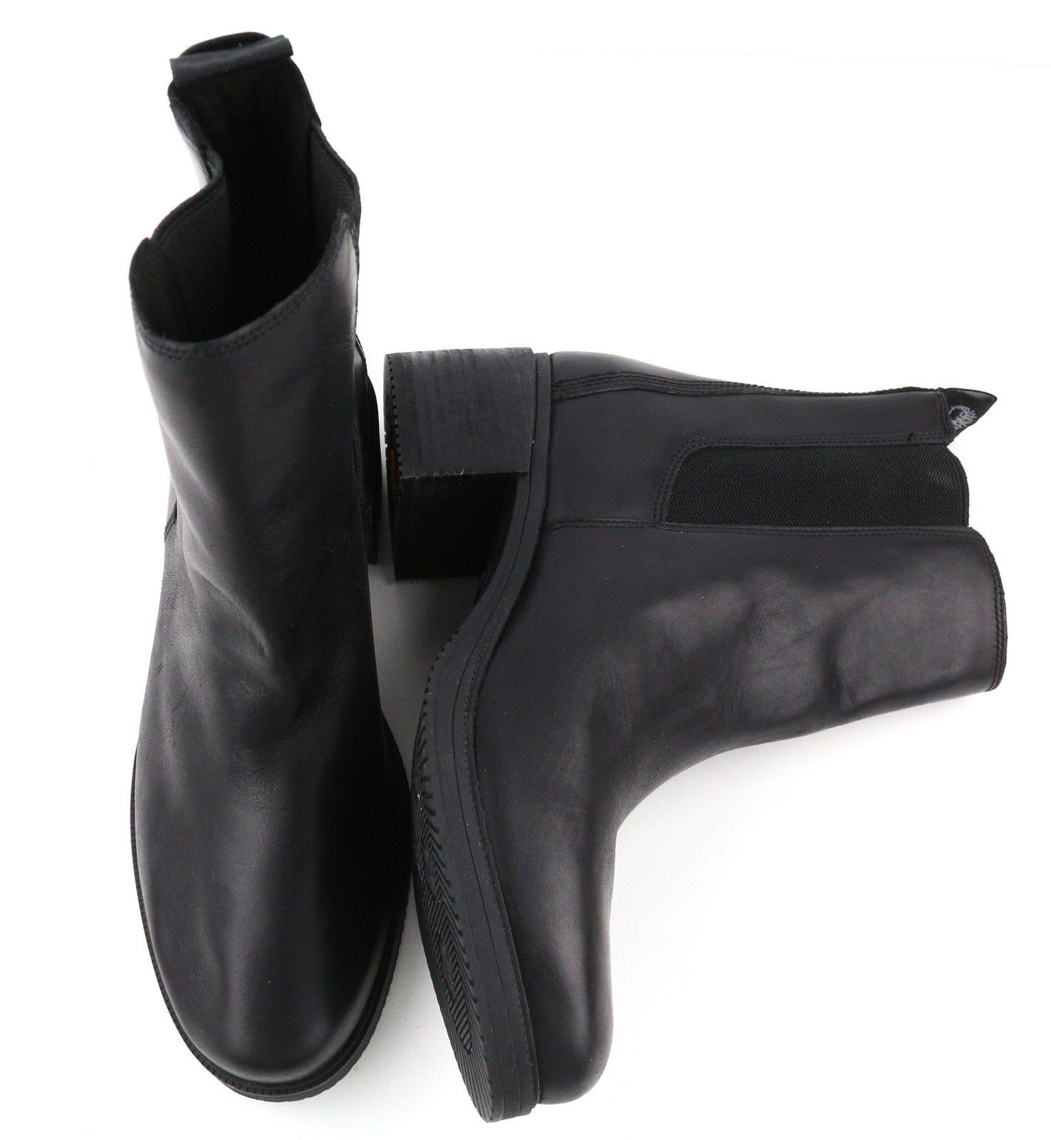 TIMBERLAND A25B1 Womens Boots EU39 EU40 Black Leather Heel Almond Toe  ReBOTL