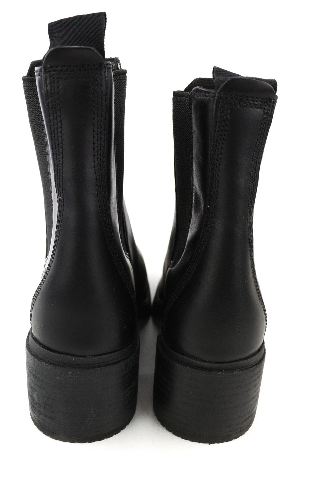 TIMBERLAND A25B1 Womens Boots EU39 EU40 Black Leather Heel Almond Toe  ReBOTL