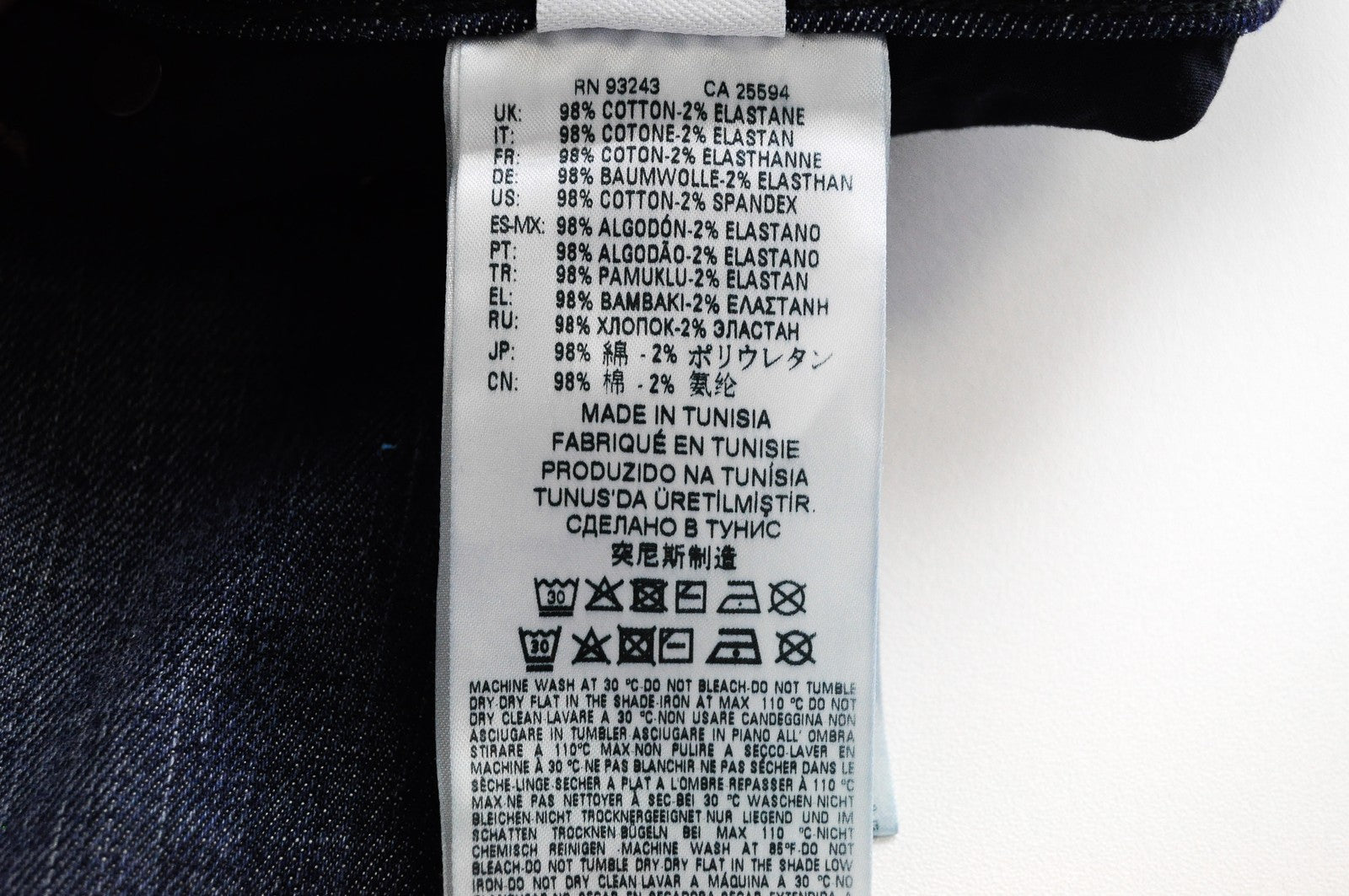 DIESEL Tepphar R7NA8 Men's Blue Slim Carrot Fit Jeans W28/L32 Aged Distressed