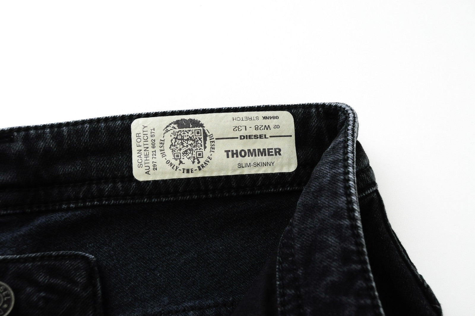 DIESEL Thommer 084NK Mens Jeans W28/L32 Slim Skinny  Navy Stretchy Jeans