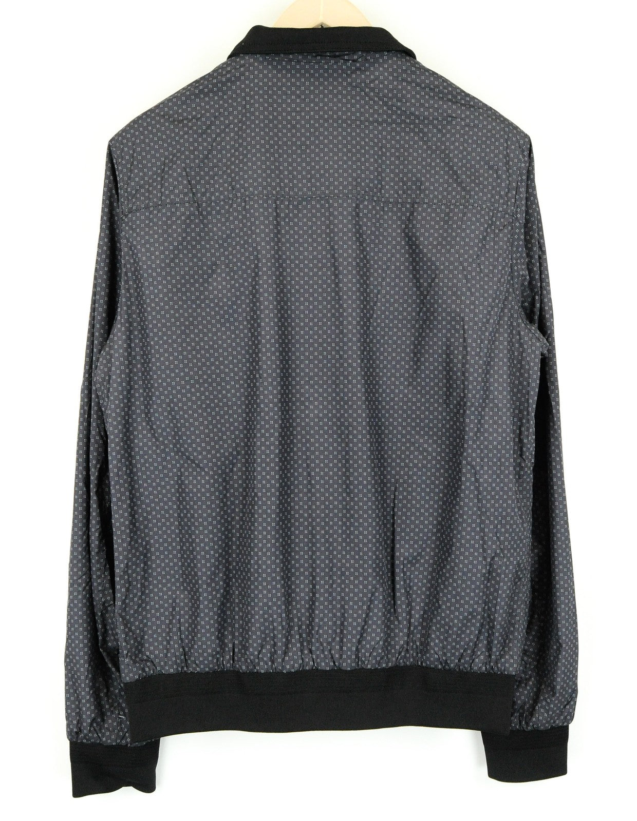 SCOTCH & SODA Ams Couture Men's Jacket M Dark Grey Lined Patterned Long Sleeve