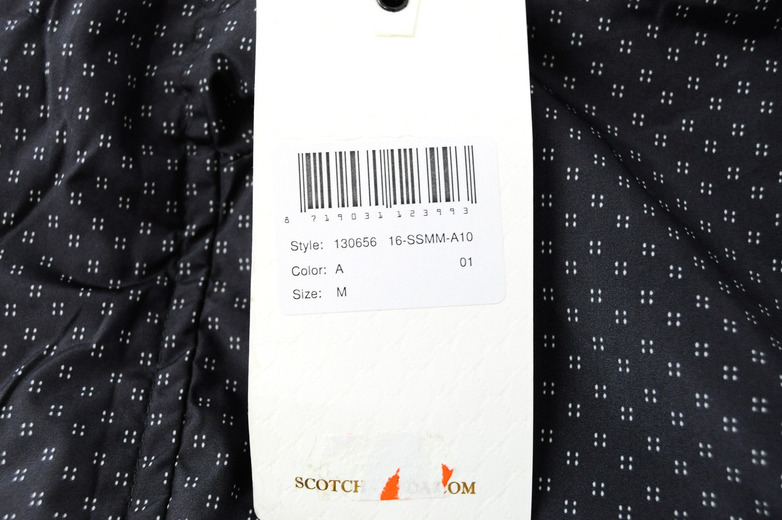 SCOTCH & SODA Ams Couture Men's Jacket M Dark Grey Lined Patterned Long Sleeve