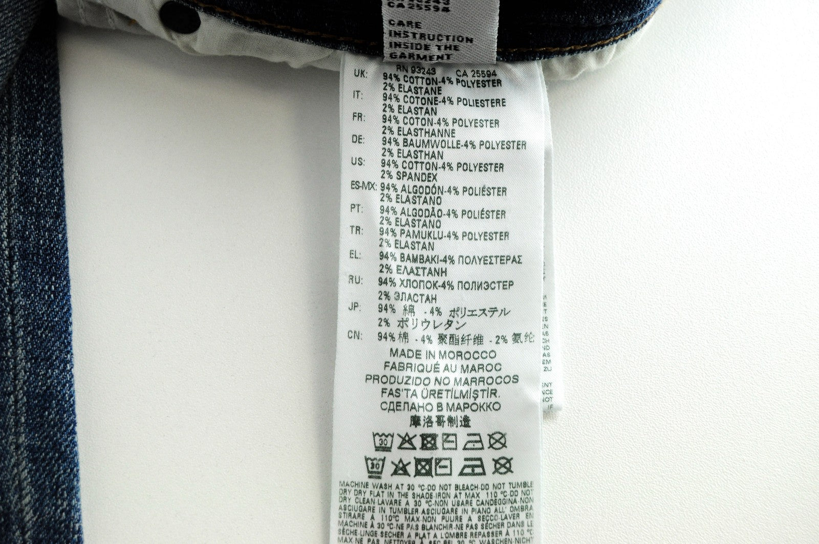 DIESEL Troxer R6AP8 Men's Blue Jeans W28/L32 Slim Skinny Aged Stained Denim