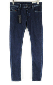 DIESEL Sleenker 084YD Men's Blue Jeans W29/L32 Slim Skinny Dark Washed Denim