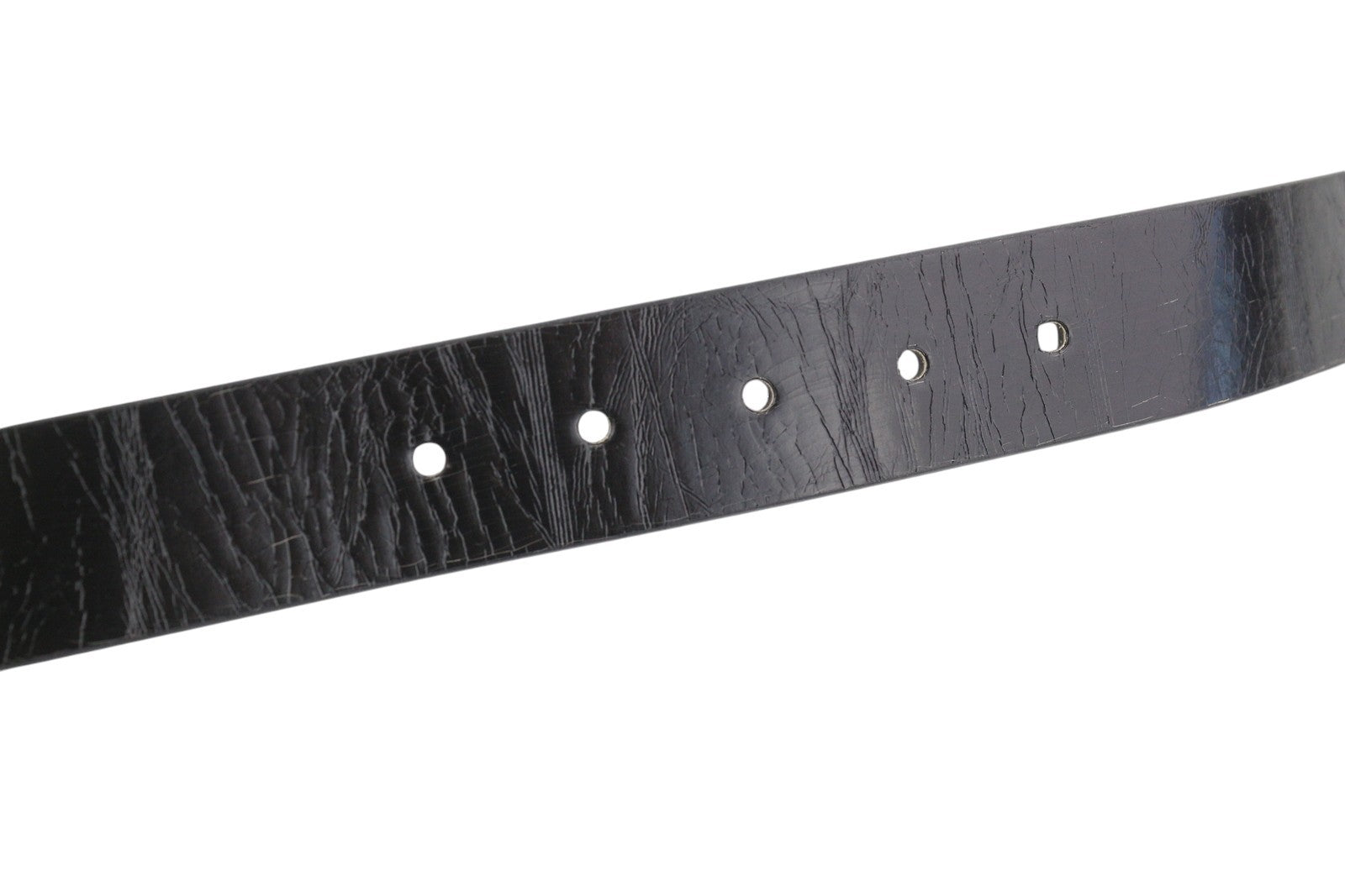 DIESEL B-Photo Men Belt 95 CM Reversible Leather Silver Tone Buckle Casual Dark