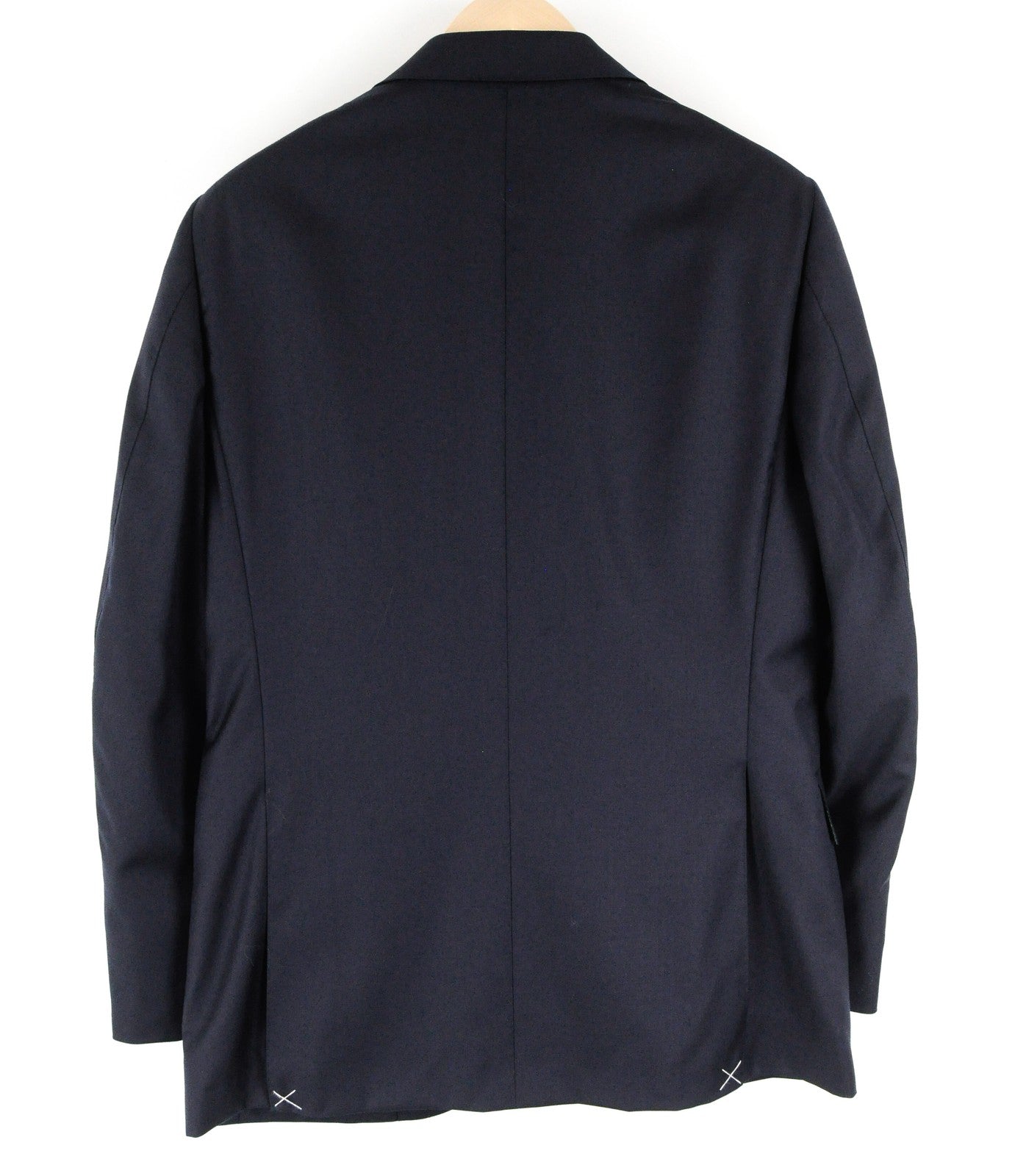 SUITSUPPLY La Spalla vyriškas tamsiai mėlynas švarkas su vilnoniu pamušalu (UK40R) klasikinis oficialios suknelės modelis 