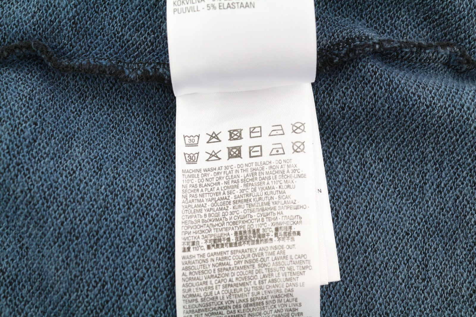 DIESEL S-Ginn-Hood-E1 Men Hoodie L Washed Grey Distress Hooded Kangaroo RRP195