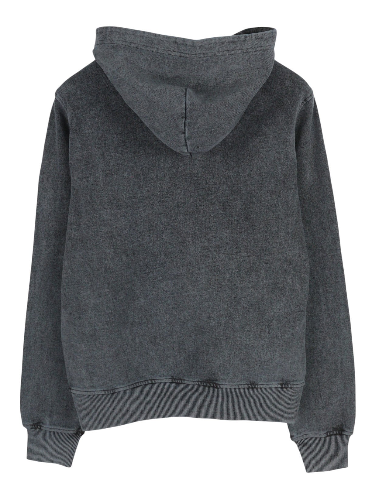 DIESEL S-Ginn-Hood-E1 Men Hoodie XL Washed Grey Distress Hooded Kangaroo RRP€195