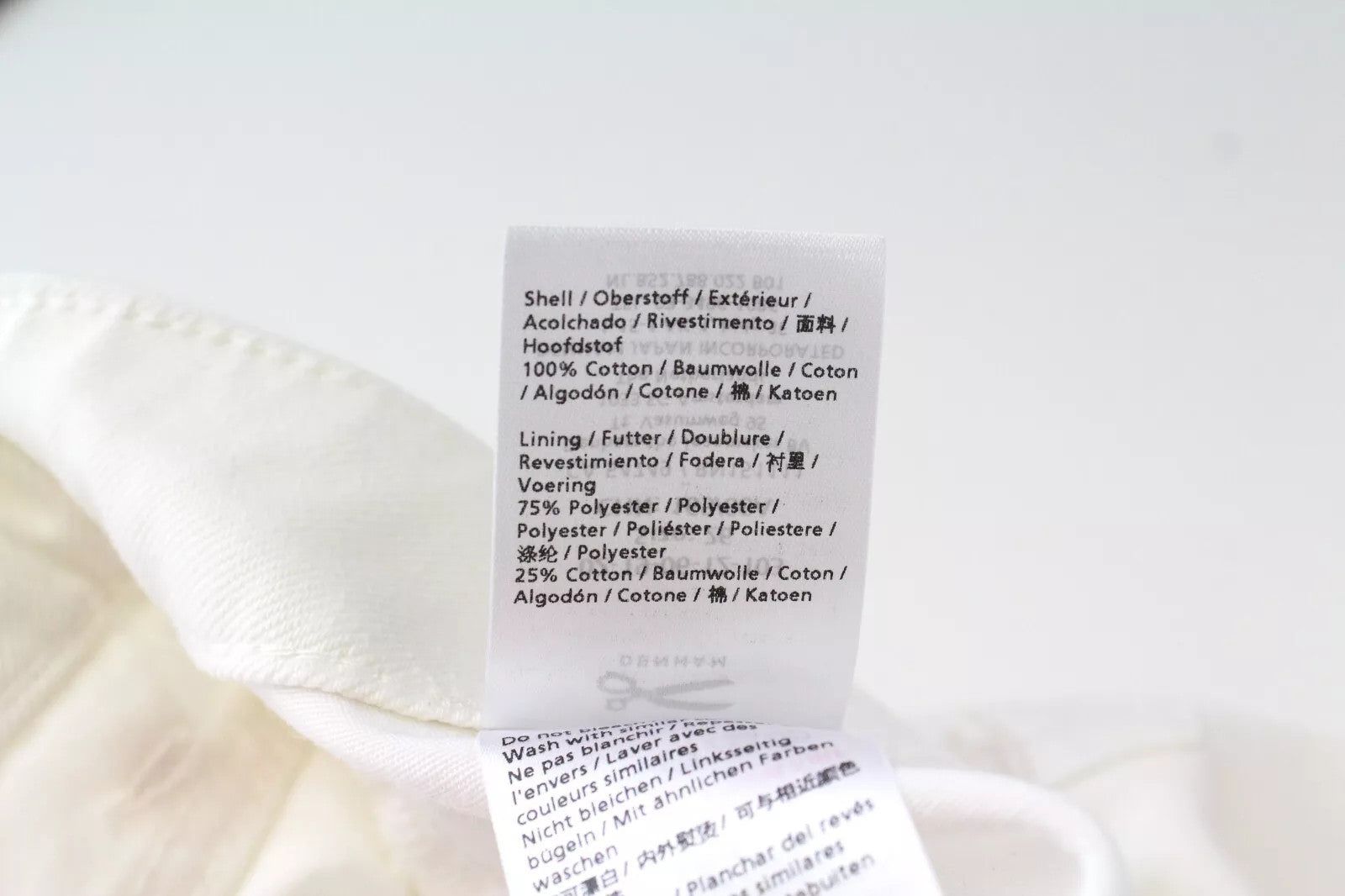 DENHAM Melrose Women's Shorts W26 Off-White Button Fly Denim Pure Cotton