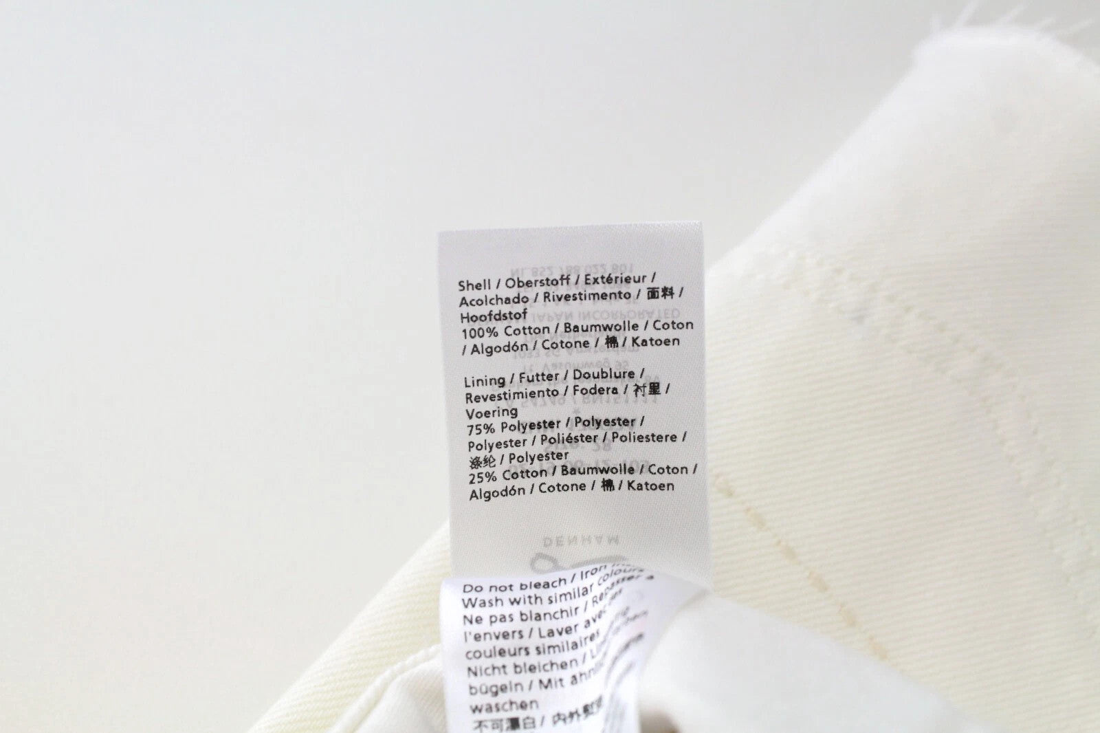 DENHAM Melrose Women's Shorts W28 Off-White Pure Cotton Casual Denim Summer