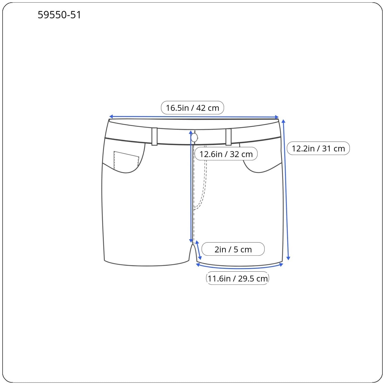 DENHAM Melrose Women's Denim Shorts W29 Off-White Button Front Cotton Summer