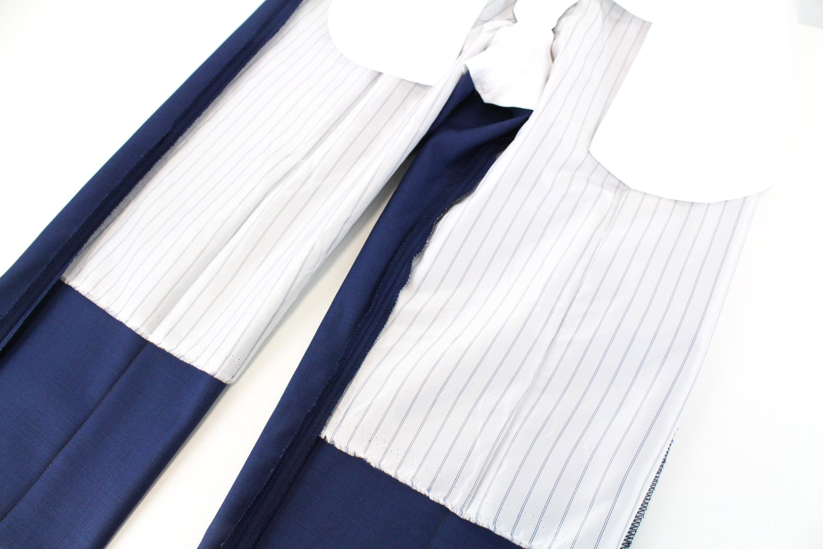 SUITSUPPLY Lazio Men's Suit UK40L Blue Pure Wool 2-Piece Classic Twill Lined