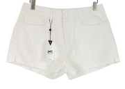 DENHAM Melrose Women's Shorts W29 Off-White Summer Denim Cotton 5-Pocket