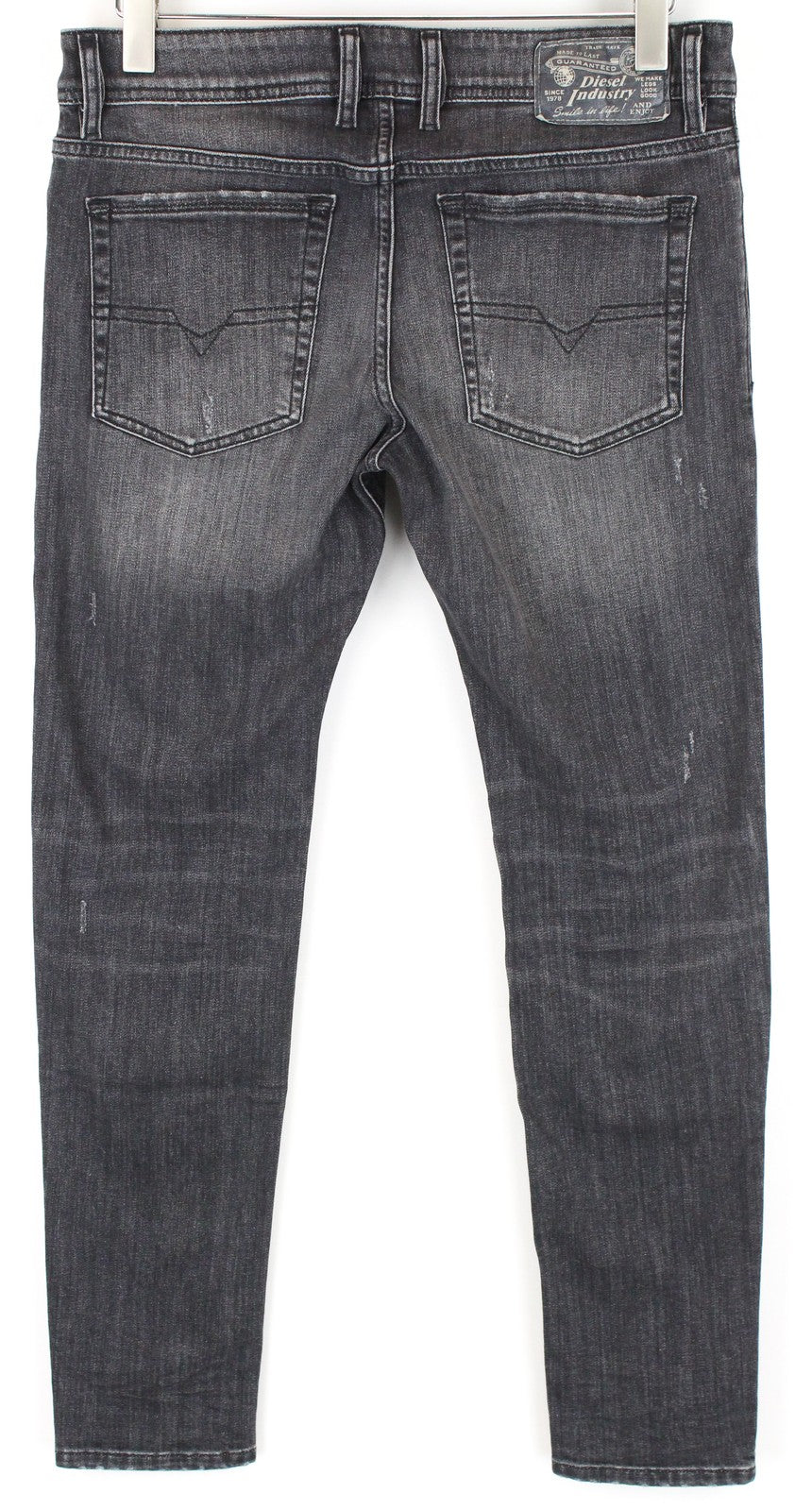 DIESEL Troxer R4NQ8 Men's Jeans W31/L30 Slim Fit Washed Grey Cotton Stretch