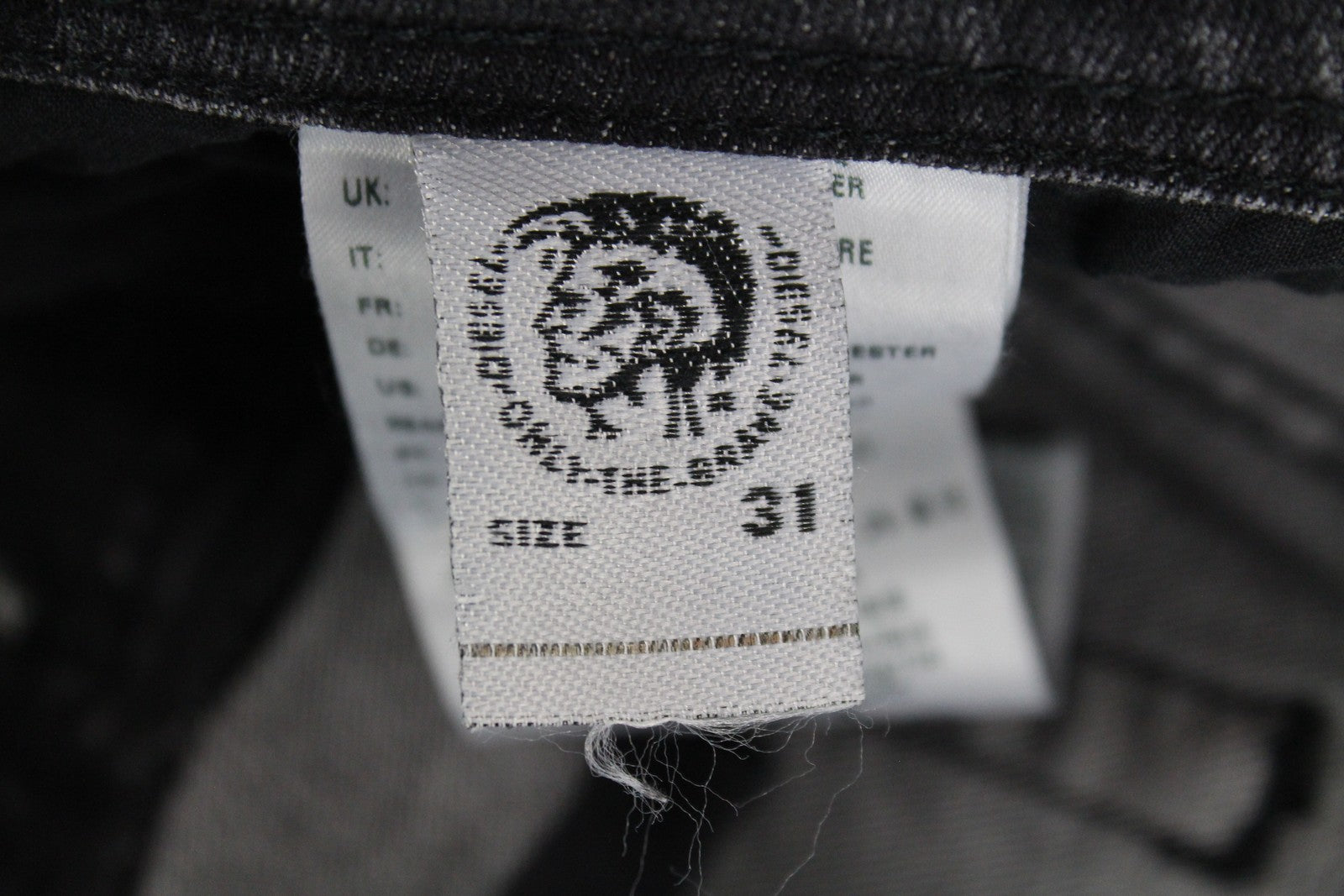 DIESEL Troxer R4NQ8 Men's Jeans W31/L30 Slim Fit Washed Grey Cotton Stretch