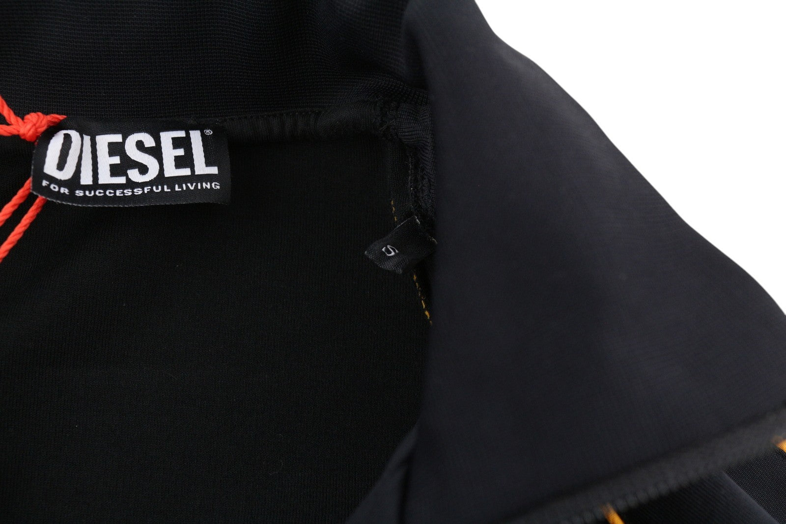 DIESEL S-Ralock Men Sweatshirt S Black Full Zip Track Top High Neck RRP€275