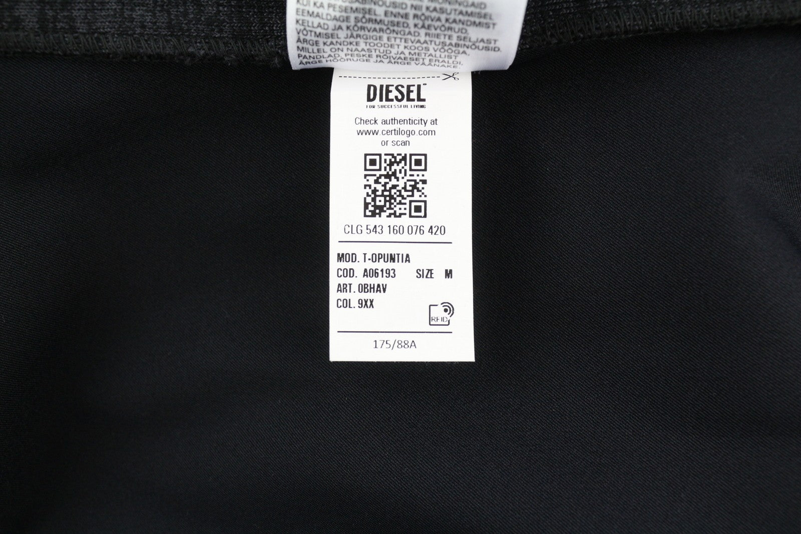 DIESEL T-Opuntia Women's Jacket M Black Full Zip Patch Pocket Bomber RRP€250