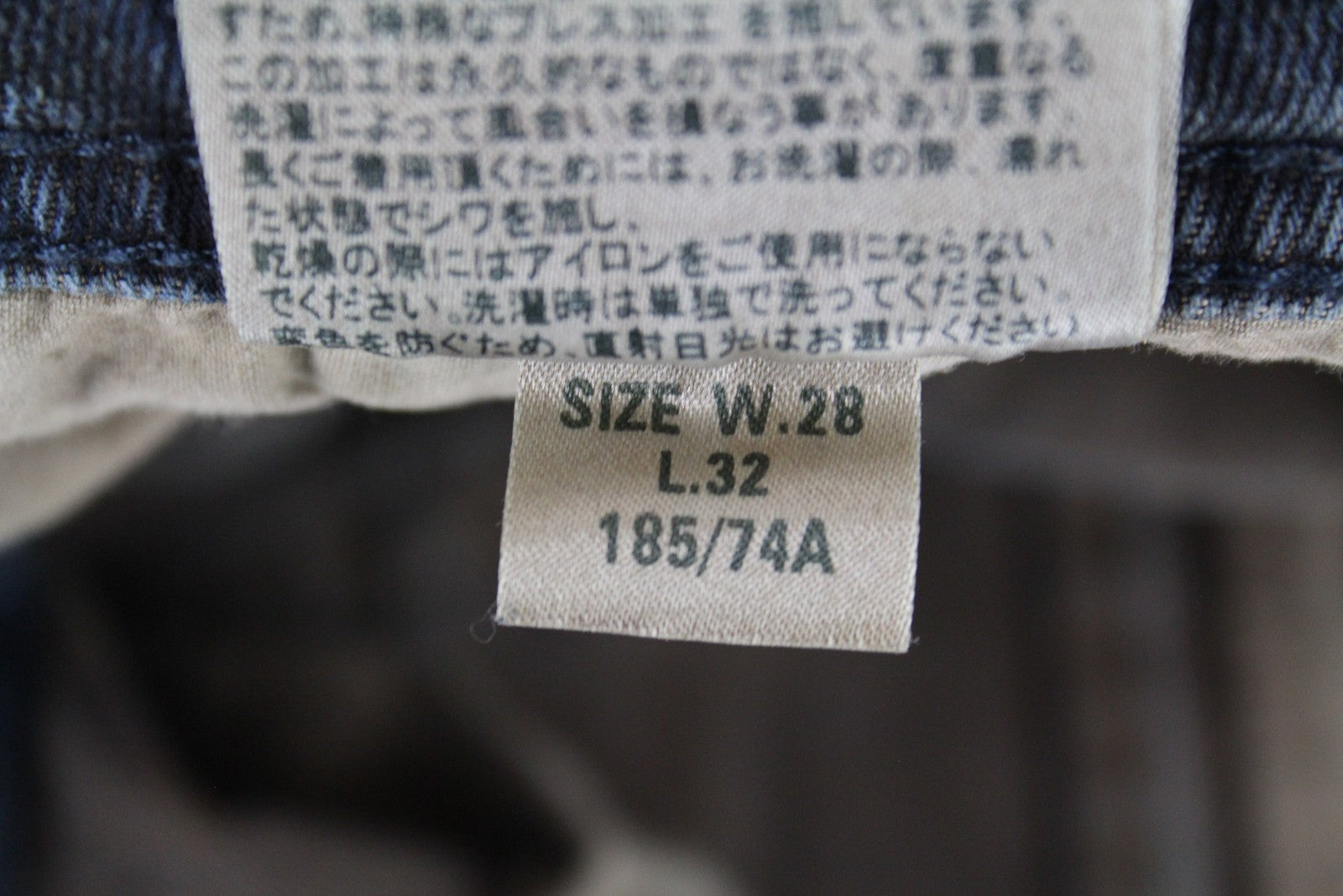 DIESEL Krayver R48XU Men's Jeans W28/L32 Slim Fit Carrot Blue Cotton Stretch