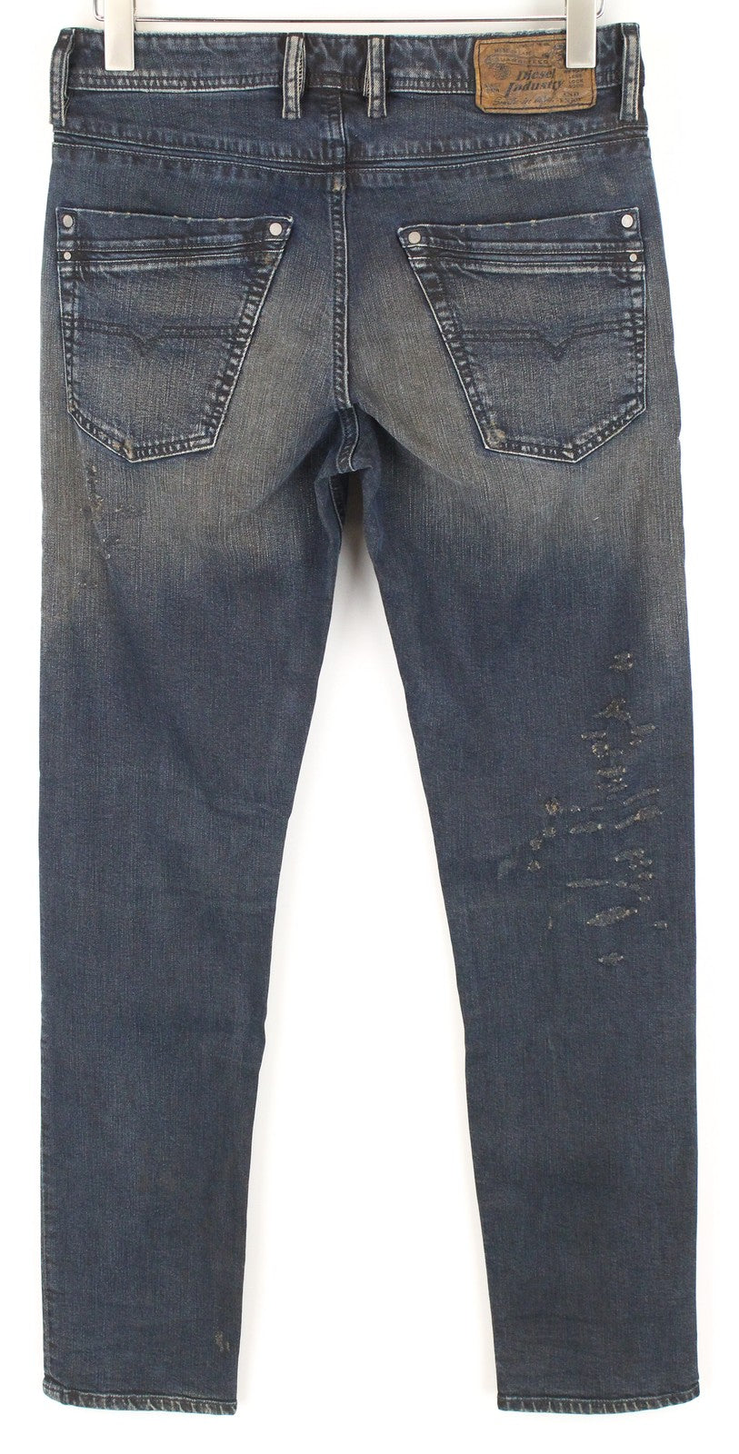 DIESEL Krayver R48XU Men's Jeans W28/L32 Slim Fit Carrot Blue Cotton Stretch