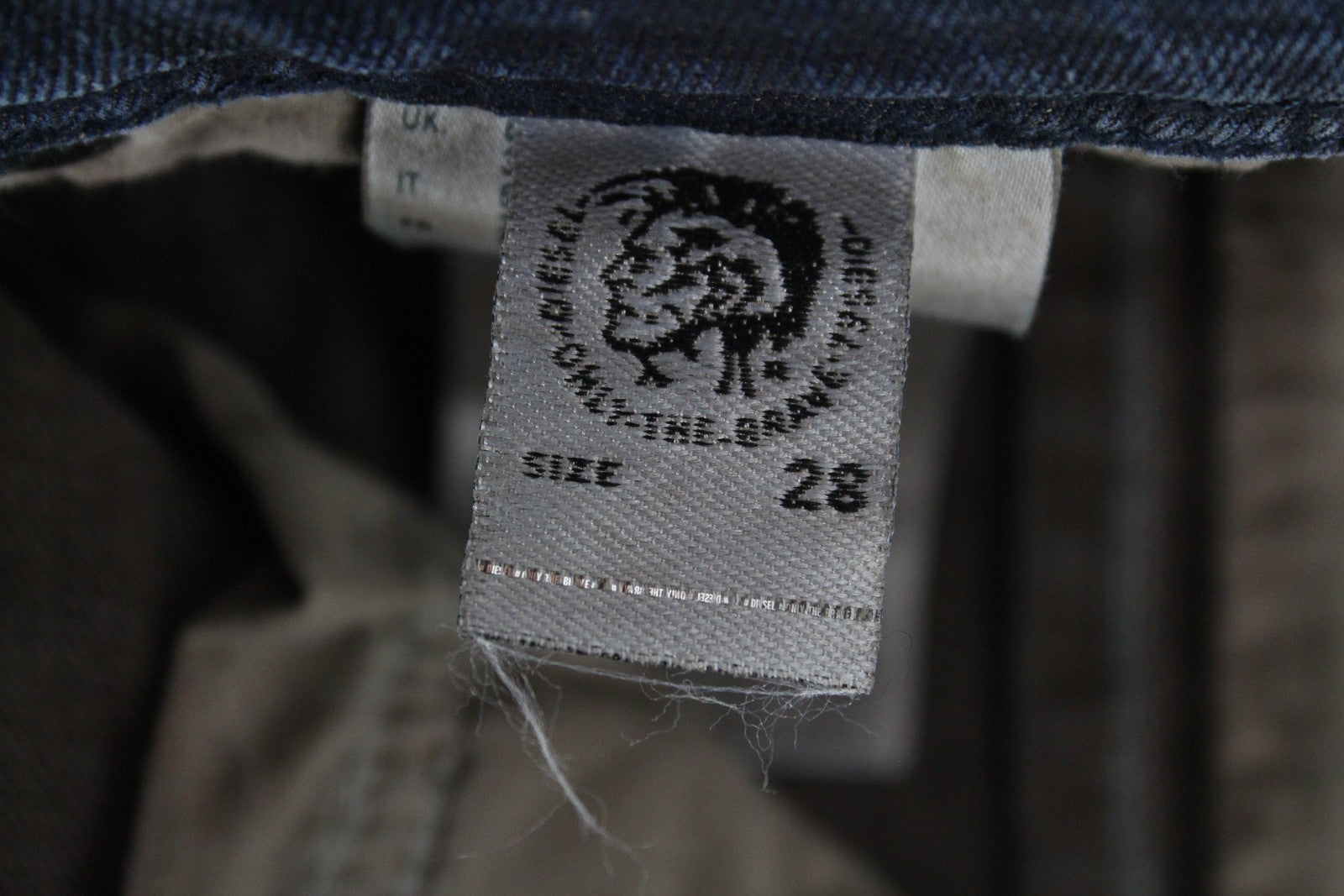 DIESEL Krayver R48XU Men's Jeans W28/L32 Slim Fit Carrot Blue Cotton Stretch