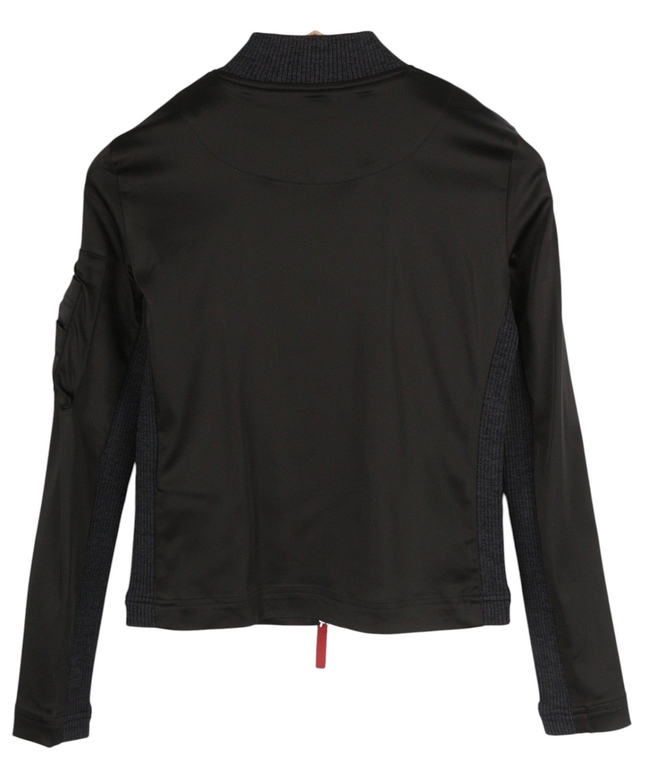 DIESEL T-Opuntia Women Jacket L Black Full Zip Pocket Bomber RRP€250