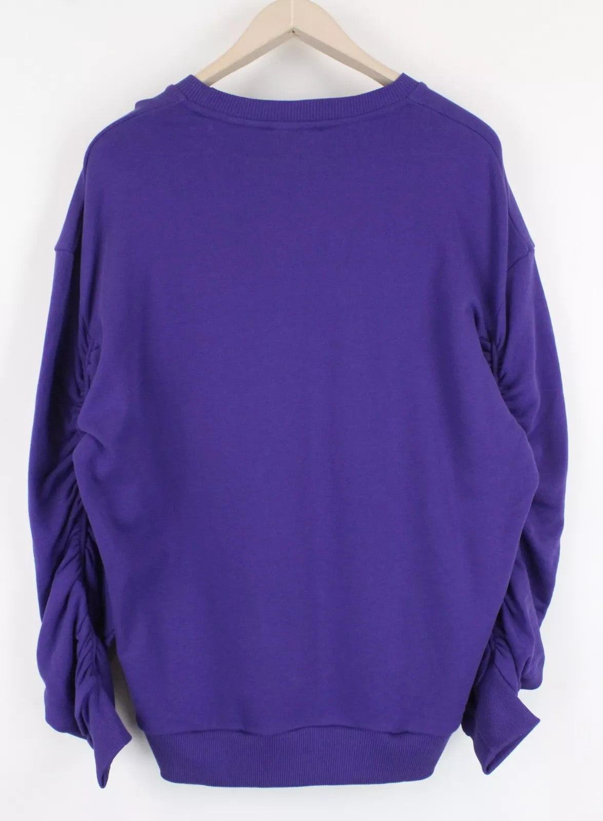 DIESEL F-Arap Women's Sweatshirt XS Purple Long Sleeve Cotton Logo Pullover