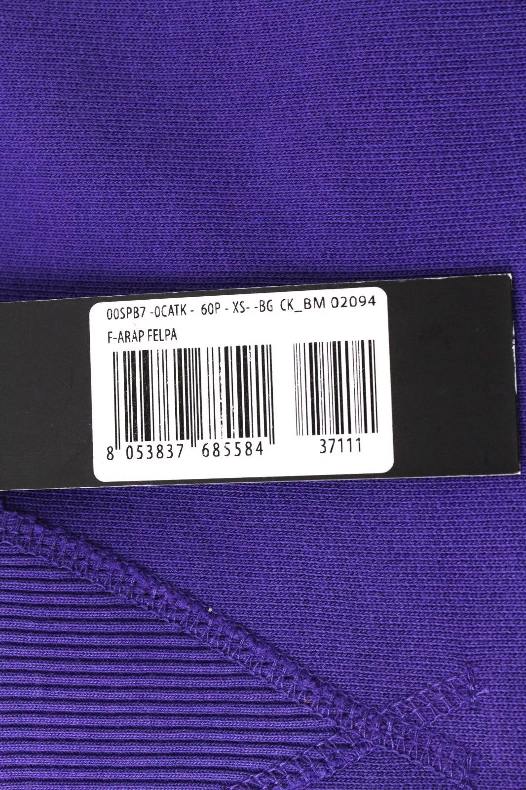 DIESEL F-Arap Women's Sweatshirt XS Purple Long Sleeve Cotton Logo Pullover