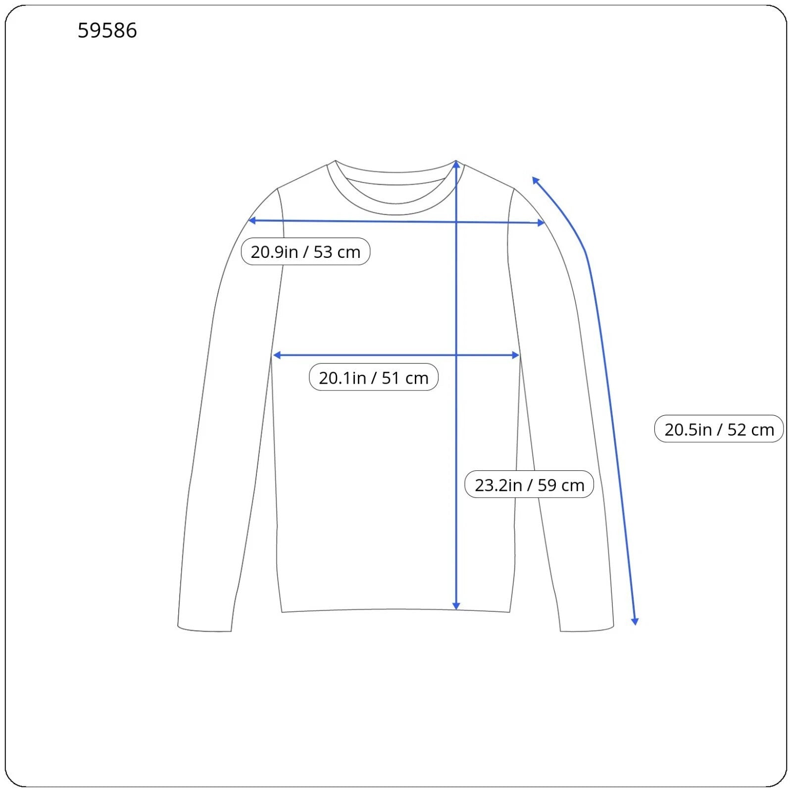 DENHAM Sierra Women's Long Sleeve T-Shirt XS Navy Round Neck Cotton Pullover